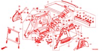 KOFFERBAK ZIJ BEKLEDING  voor Honda CIVIC TOURER DIESEL 1.6 LIFSTYLE 5 deuren 6-versnellings handgeschakelde versnellingsbak 2017