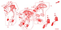 PEDAAL (LH) voor Honda CIVIC TOURER DIESEL 1.6 LIFSTYLE 5 deuren 6-versnellings handgeschakelde versnellingsbak 2017