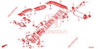 UITLAATPIJP/GELUIDDEMPER (DIESEL) voor Honda CIVIC TOURER DIESEL 1.6 LIFSTYLE 5 deuren 6-versnellings handgeschakelde versnellingsbak 2017
