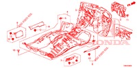 VLOERMAT/ISOLATOR  voor Honda CIVIC TOURER DIESEL 1.6 LIFSTYLE 5 deuren 6-versnellings handgeschakelde versnellingsbak 2017