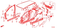 BUITEN PANELEN/ACHTER PANEEL  voor Honda CIVIC TOURER DIESEL 1.6 S 5 deuren 6-versnellings handgeschakelde versnellingsbak 2017