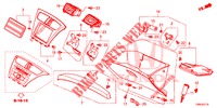 INSTRUMENTEN AFWERKING (COTE DE PASSAGER) (LH) voor Honda CIVIC TOURER DIESEL 1.6 S 5 deuren 6-versnellings handgeschakelde versnellingsbak 2017