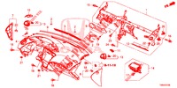 INSTRUMENTEN PANEEL BOVEN (LH) voor Honda CIVIC TOURER DIESEL 1.6 S 5 deuren 6-versnellings handgeschakelde versnellingsbak 2017