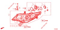 KOPLAMP  voor Honda CIVIC TOURER DIESEL 1.6 S 5 deuren 6-versnellings handgeschakelde versnellingsbak 2017