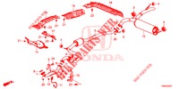 UITLAATPIJP/GELUIDDEMPER (DIESEL) voor Honda CIVIC TOURER DIESEL 1.6 S 5 deuren 6-versnellings handgeschakelde versnellingsbak 2017