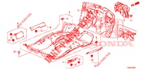 VLOERMAT/ISOLATOR  voor Honda CIVIC TOURER DIESEL 1.6 S 5 deuren 6-versnellings handgeschakelde versnellingsbak 2017