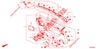 ACHTERKLEP VOERING/ ACHTER PANEEL VOERING(2DE)  voor Honda CIVIC TOURER 1.8 COMFORT 5 deuren 6-versnellings handgeschakelde versnellingsbak 2017