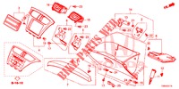 INSTRUMENTEN AFWERKING (COTE DE PASSAGER) (LH) voor Honda CIVIC TOURER 1.8 COMFORT 5 deuren 6-versnellings handgeschakelde versnellingsbak 2017