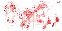 PEDAAL (LH) voor Honda CIVIC TOURER 1.8 COMFORT 5 deuren 6-versnellings handgeschakelde versnellingsbak 2017