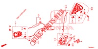 ACHTER PORTIER SLOTEN/BUITEN HENDEL  voor Honda CIVIC TOURER 1.8 COMFORT 5 deuren 5-traps automatische versnellingsbak 2017