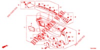 ACHTERKLEP VOERING/ ACHTER PANEEL VOERING(2DE)  voor Honda CIVIC TOURER 1.8 COMFORT 5 deuren 5-traps automatische versnellingsbak 2017