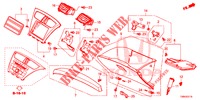 INSTRUMENTEN AFWERKING (COTE DE PASSAGER) (LH) voor Honda CIVIC TOURER 1.8 COMFORT 5 deuren 5-traps automatische versnellingsbak 2017