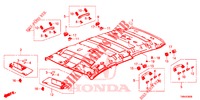 DAK VOERING  voor Honda CIVIC TOURER 1.8 ELEGANCE L 5 deuren 6-versnellings handgeschakelde versnellingsbak 2017