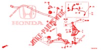 VOOR KNOKKEL  voor Honda CIVIC TOURER 1.8 ELEGANCE L 5 deuren 6-versnellings handgeschakelde versnellingsbak 2017