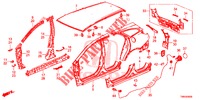 BUITEN PANELEN/ACHTER PANEEL  voor Honda CIVIC TOURER 1.8 ELEGANCE S 5 deuren 6-versnellings handgeschakelde versnellingsbak 2017