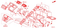 INSTRUMENTEN AFWERKING (COTE DE PASSAGER) (LH) voor Honda CIVIC TOURER 1.8 ELEGANCE S 5 deuren 6-versnellings handgeschakelde versnellingsbak 2017
