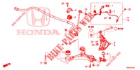 VOOR KNOKKEL  voor Honda CIVIC TOURER 1.8 ELEGANCE S 5 deuren 6-versnellings handgeschakelde versnellingsbak 2017