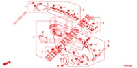 ACHTERKLEP VOERING/ ACHTER PANEEL VOERING(2DE)  voor Honda CIVIC TOURER 1.8 EXECUTIVE 5 deuren 5-traps automatische versnellingsbak 2017