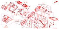 INSTRUMENTEN AFWERKING (COTE DE PASSAGER) (LH) voor Honda CIVIC TOURER 1.8 EXECUTIVE 5 deuren 5-traps automatische versnellingsbak 2017