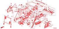 KOFFERBAK ZIJ BEKLEDING  voor Honda CIVIC TOURER 1.8 EXECUTIVE 5 deuren 5-traps automatische versnellingsbak 2017