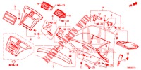INSTRUMENTEN AFWERKING (COTE DE PASSAGER) (LH) voor Honda CIVIC TOURER 1.8 LIFESTYLE 5 deuren 5-traps automatische versnellingsbak 2017