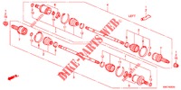 ACHTER AANDRIJFAS (1) voor Honda CR-V 2.0 EXECUTIVE 5 deuren 5-traps automatische versnellingsbak 2012