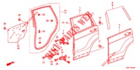 ACHTER PORTIER PANELEN(4DE)  voor Honda CR-V 2.0 EXECUTIVE 5 deuren 5-traps automatische versnellingsbak 2012