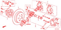 ACHTER REM (1) voor Honda CR-V 2.0 EXECUTIVE 5 deuren 5-traps automatische versnellingsbak 2012