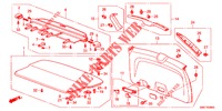 ACHTERKLEP VOERING/ ACHTER PANEEL VOERING(2DE)  voor Honda CR-V 2.0 EXECUTIVE 5 deuren 5-traps automatische versnellingsbak 2012