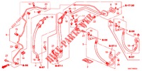 AIRCONDITIONER (FLEXIBLES/TUYAUX) (LH) (2.0L) (2.4L) voor Honda CR-V 2.0 EXECUTIVE 5 deuren 5-traps automatische versnellingsbak 2012