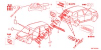 EMBLEMEN/WAARSCHUWINGSLABELS  voor Honda CR-V 2.0 EXECUTIVE 5 deuren 5-traps automatische versnellingsbak 2012
