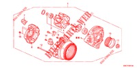 GENERATOR (DENSO) (2.0L) voor Honda CR-V 2.0 EXECUTIVE 5 deuren 5-traps automatische versnellingsbak 2012