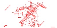LUCHTFILTER (2.0L) voor Honda CR-V 2.0 EXECUTIVE 5 deuren 5-traps automatische versnellingsbak 2012