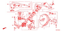 REM HOOFDCILINDER/HOOFDSPANNING (LH) (1) voor Honda CR-V 2.0 EXECUTIVE 5 deuren 5-traps automatische versnellingsbak 2012