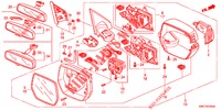 SPIEGEL/ZONNEKLEP  voor Honda CR-V 2.0 EXECUTIVE 5 deuren 5-traps automatische versnellingsbak 2012
