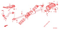 UITLAATPIJP/GELUIDDEMPER (2.0L) voor Honda CR-V 2.0 EXECUTIVE 5 deuren 5-traps automatische versnellingsbak 2012
