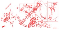 VOOR PORTIER SLOTEN/BUITEN HENDEL (1) voor Honda CR-V 2.0 EXECUTIVE 5 deuren 5-traps automatische versnellingsbak 2012