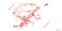 WATERSLANG/VERWARMING KANAAL (2.0L) voor Honda CR-V 2.0 EXECUTIVE 5 deuren 5-traps automatische versnellingsbak 2012