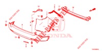 ACHTER BUMPER  voor Honda CR-V 2.0 COMFORT 5 deuren 6-versnellings handgeschakelde versnellingsbak 2013