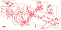 ACHTER REM (2) voor Honda CR-V 2.0 COMFORT 5 deuren 6-versnellings handgeschakelde versnellingsbak 2013