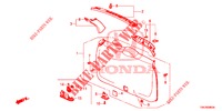 ACHTERKLEP VOERING/ ACHTER PANEEL VOERING(2DE)  voor Honda CR-V 2.0 COMFORT 5 deuren 6-versnellings handgeschakelde versnellingsbak 2013