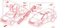 BEDRADINGSBUNDEL (LH) (4) voor Honda CR-V 2.0 COMFORT 5 deuren 6-versnellings handgeschakelde versnellingsbak 2013