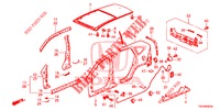 BUITEN PANELEN/DAK PANEEL  voor Honda CR-V 2.0 COMFORT 5 deuren 6-versnellings handgeschakelde versnellingsbak 2013
