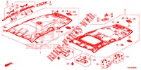 DAK VOERING (1) voor Honda CR-V 2.0 COMFORT 5 deuren 6-versnellings handgeschakelde versnellingsbak 2013
