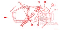 DOORVOERTULLE (LATERAL) voor Honda CR-V 2.0 COMFORT 5 deuren 6-versnellings handgeschakelde versnellingsbak 2013