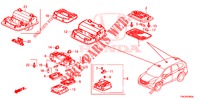 INTERIEUR VERLICHTING  voor Honda CR-V 2.0 COMFORT 5 deuren 6-versnellings handgeschakelde versnellingsbak 2013