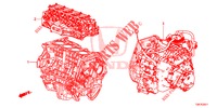 MOTOR MONTAGE/VERSNELLINGSBAKSAMENSTEL (2.0L) voor Honda CR-V 2.0 COMFORT 5 deuren 6-versnellings handgeschakelde versnellingsbak 2013