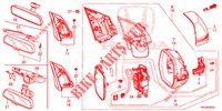 SPIEGEL/ZONNEKLEP (3) voor Honda CR-V 2.0 COMFORT 5 deuren 6-versnellings handgeschakelde versnellingsbak 2013