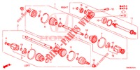 VOOR AANDRIJFAS/HALVE AS (2.0L) voor Honda CR-V 2.0 COMFORT 5 deuren 6-versnellings handgeschakelde versnellingsbak 2013