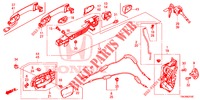 VOOR PORTIER SLOTEN/BUITEN HENDEL  voor Honda CR-V 2.0 COMFORT 5 deuren 6-versnellings handgeschakelde versnellingsbak 2013